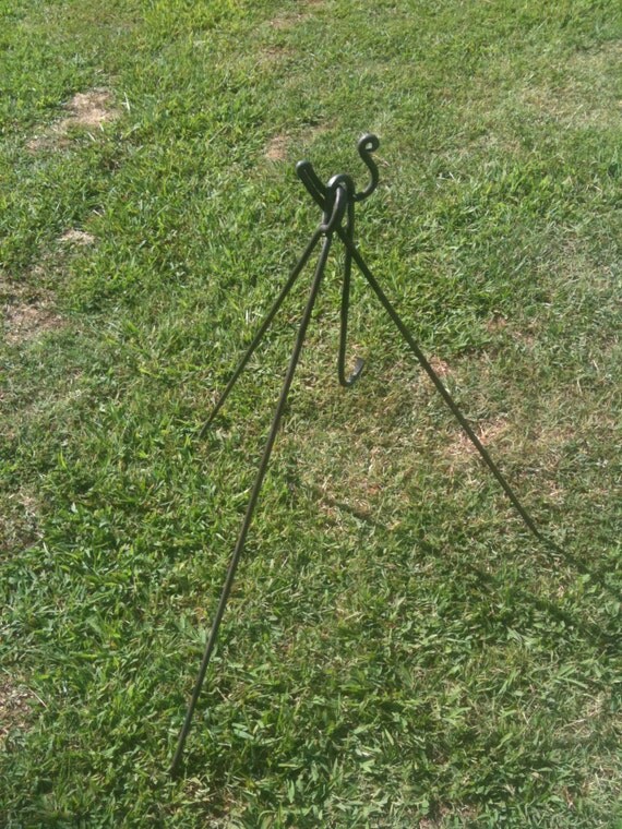 Blacksmith Handmade Dutch Oven Lid Remover and Tripod/Spit