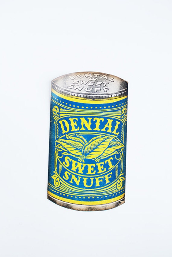 Vintage Dental Scotch Snuff Poster Vintage Snuff Poster