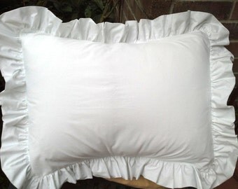 Body Pillow Cover Tutorial Set Of 2 Ruffled Pillow Shams Or 1