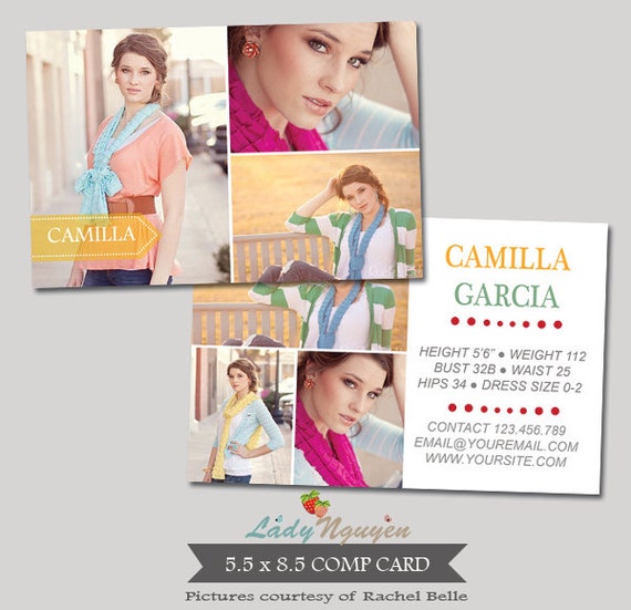 Comp Card Template Download New Business Template