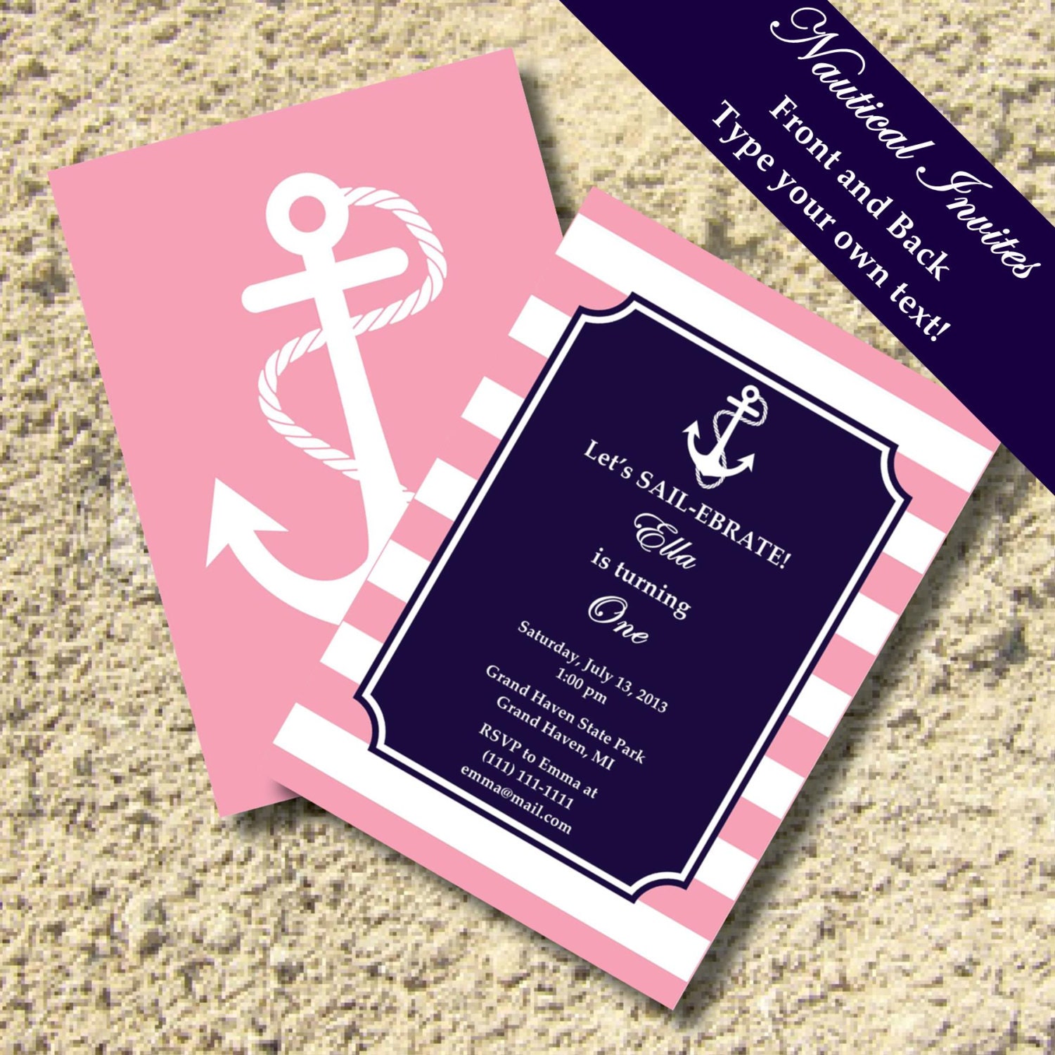 Preppy Party Invitations 4