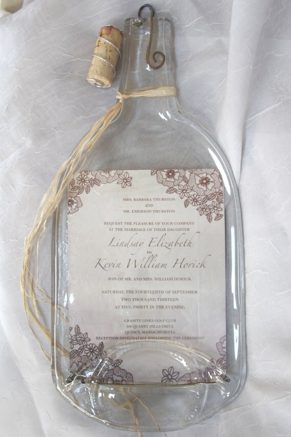 Wine Bottle Wedding Invitations 2