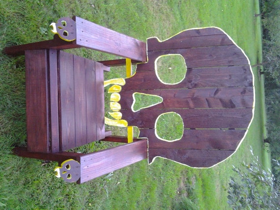 SKULL CHAIR , PATTERN , plans only-------adirondack chair ...