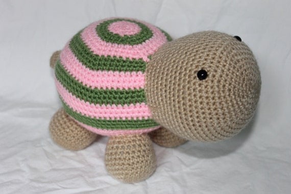 Items similar to PATTERN ONLY crocheted stuffed turtle pattern on Etsy