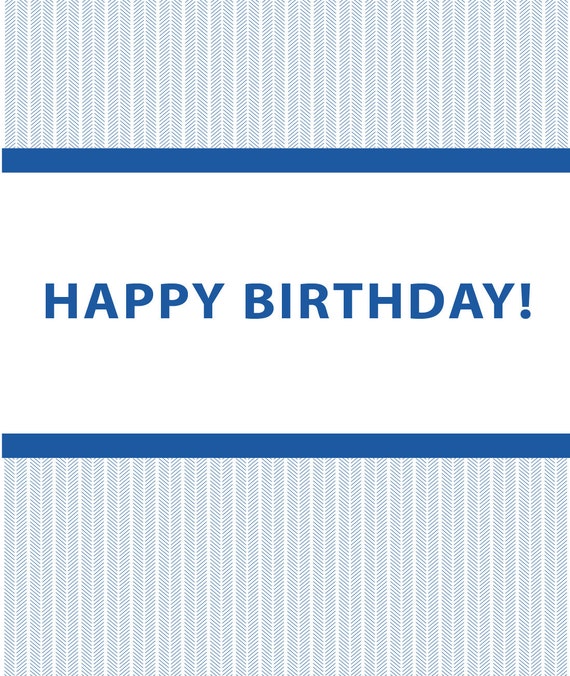 Blue Birthday Party POSTER Personalized by SimplyGenie on Etsy