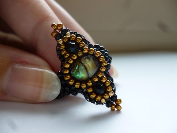 Exotic Fantasy Beaded Ring