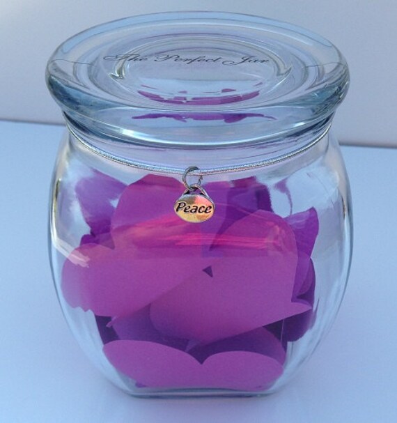 Items similar to PEACE JAR aka Worry Jar, Stress Jar, Prayer Jar ...