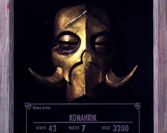Skyrim-Inspired Konahrik Dragon Priest Mask Kit
