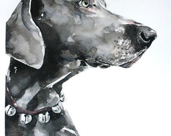 custom pet portrait, original watercolor painting, dog or cat painting, handmade gift/present