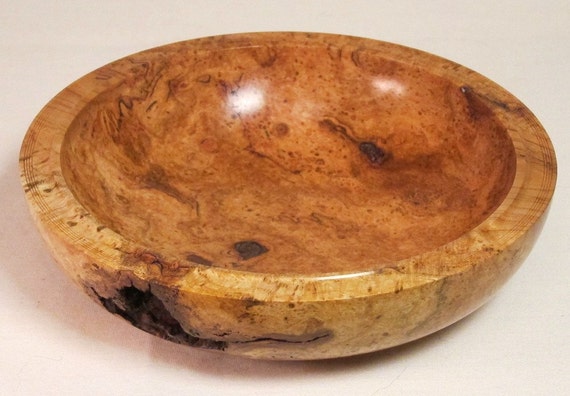 Cherry Burl Wood Bowl Wooden Bowl Fine Woodworking Lathe Turned 