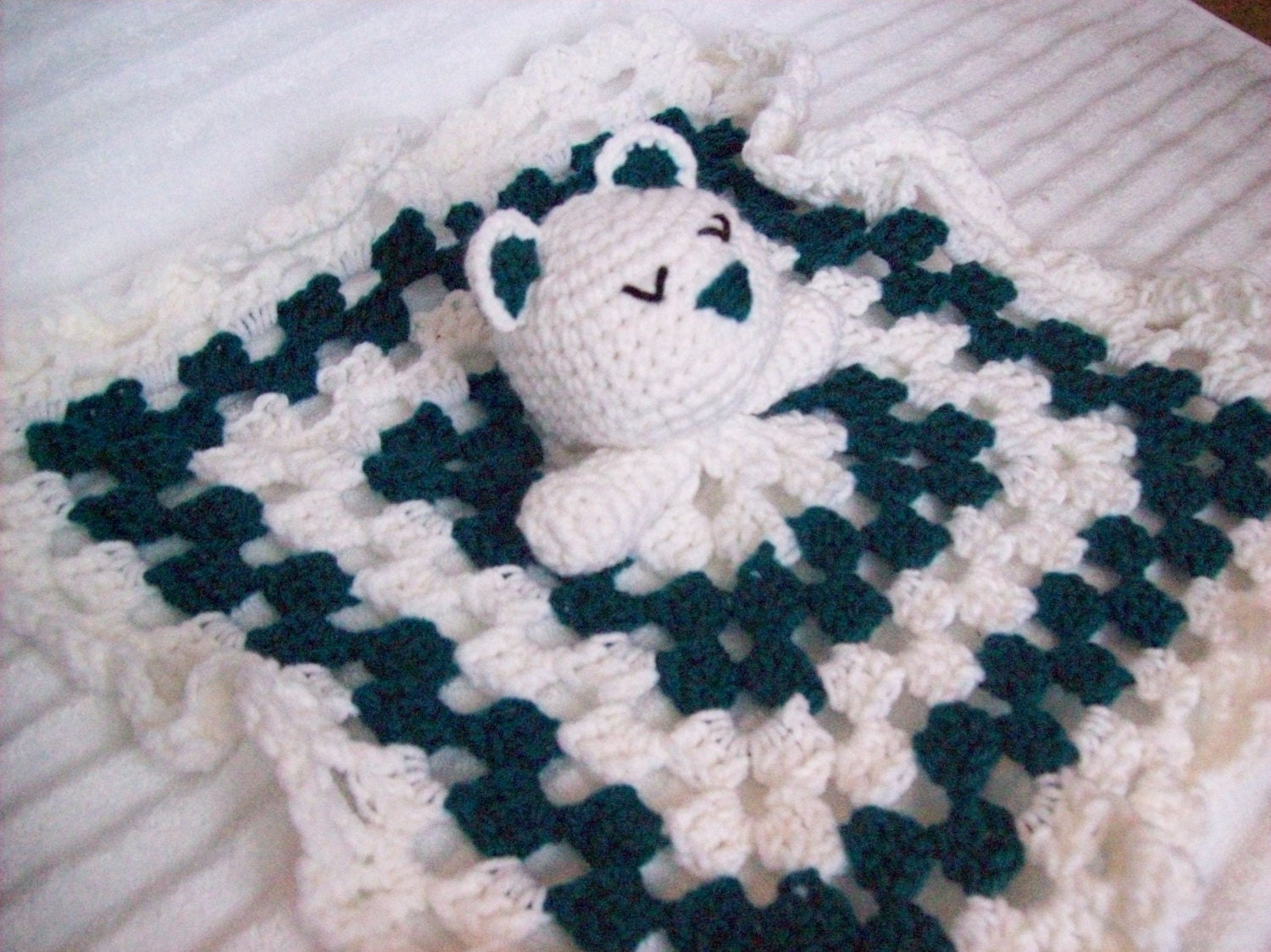 baby lovey blanket Teddy Baby Lovey Blanket Baby Bear Crochet Baby Blanket