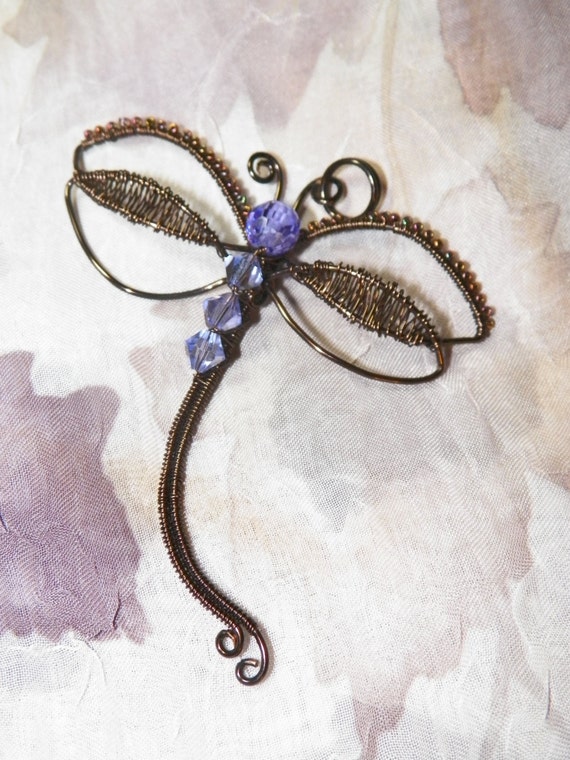 Tutorial Wire Wrapped Dragonfly Pendant
