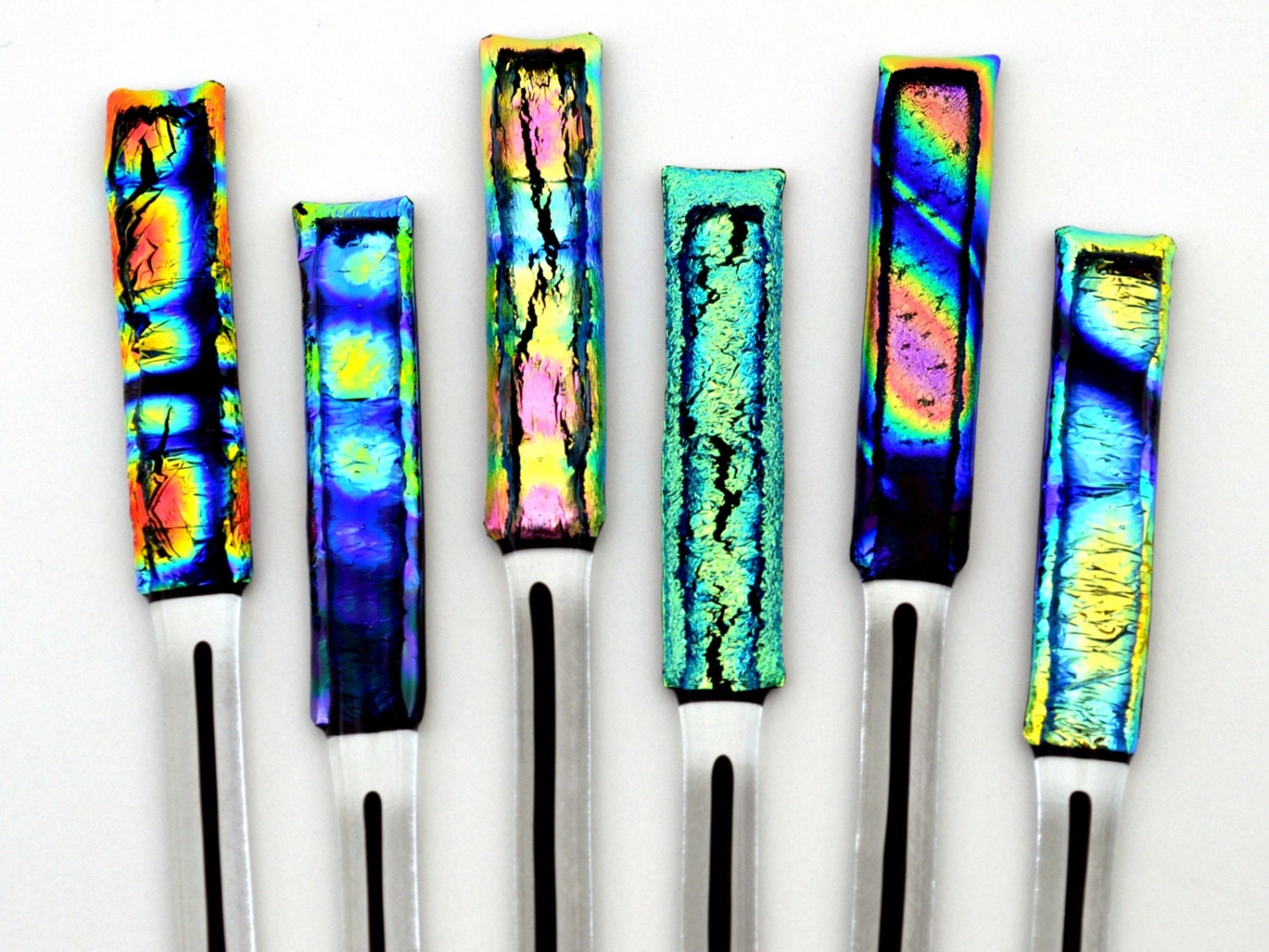 Glass Swizzle Sticks / Cocktail Stirrers / Drink by WoodAndGlass