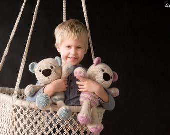 PATTERN - Tummy Teddy - crochet pattern, amigurumi pattern, pdf