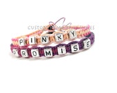 Pinky Promise Bracelets, Couples Bracelets, Couples Gift, Personalized Jewelry, Hemp Bracelets