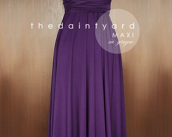MAXI Grape Bridesmaid Dress Prom Dress Wedding Dress Infinity Dress Convertible Dress Wrap Dress Cocktail Dress Evening Dress Prom Dress