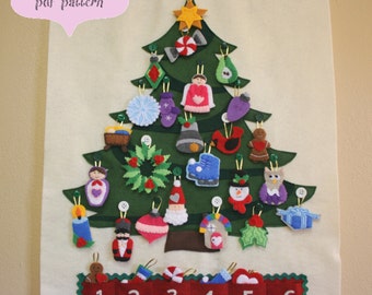 Christmas Tree Advent Calendar Pattern • 29 Ornaments • PATTERN • Instant Digital Download • Merry Christmas!