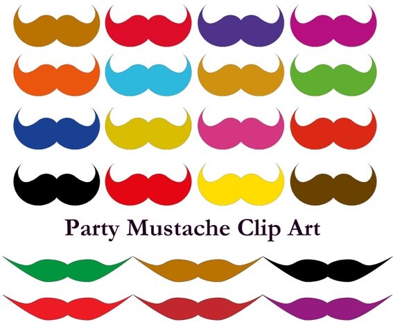 Mustache party printable paper Mustache birthday outfit party favors Mustache clip art Perfect mustache on a stick. Mustache download print