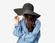 Vintage Ribbon Wide Brim Floppy Sun Hat