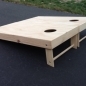cornhole boards in raw wood