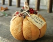 Fabric Pumpkin Primitive Pumpkin Blessings