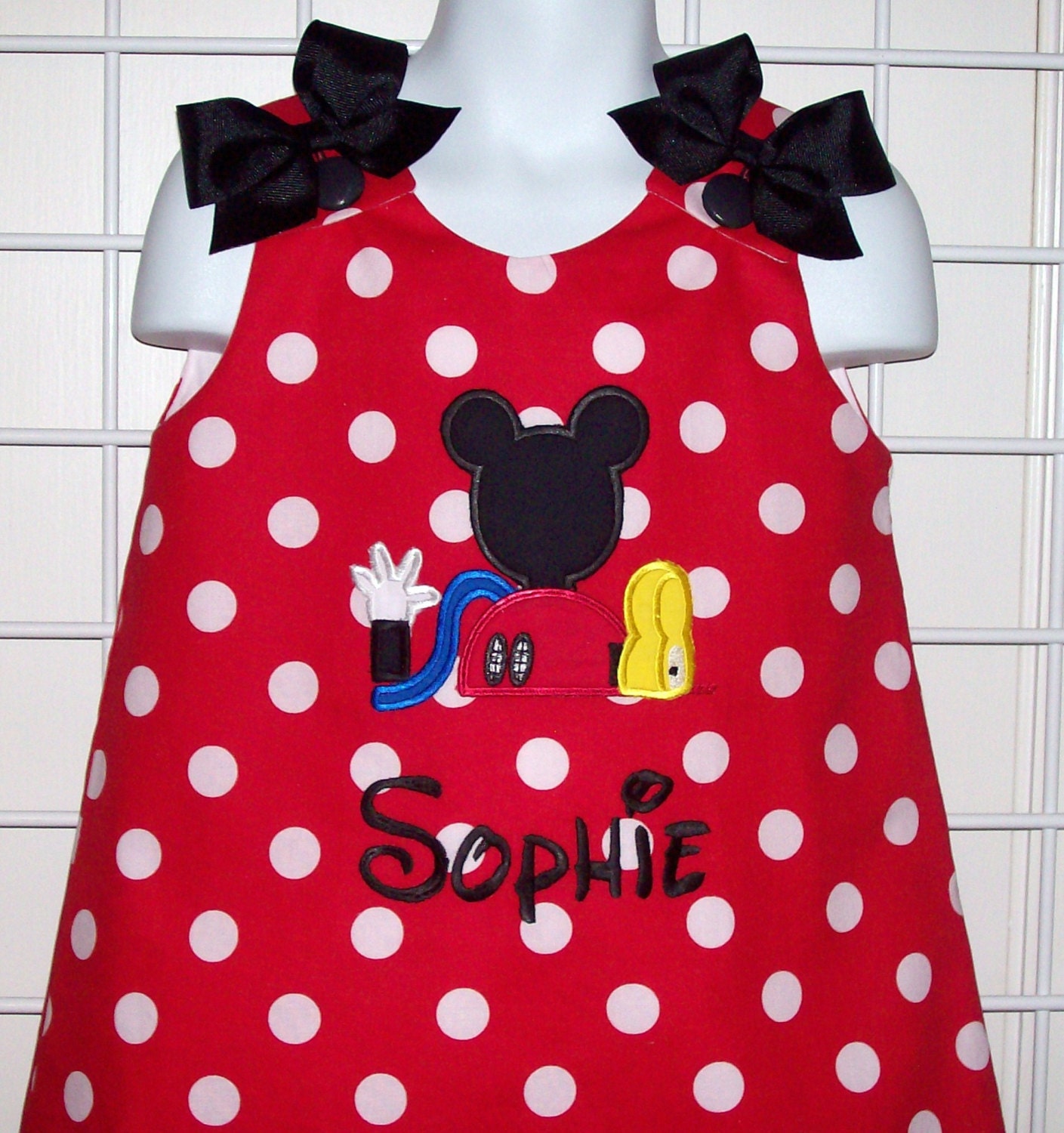 Red Minnie Polka Dot Mickey Mouse Clubhouse by thesewprincess