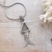Soldered Beach Glass Fish Necklace Sea Treasure Collection