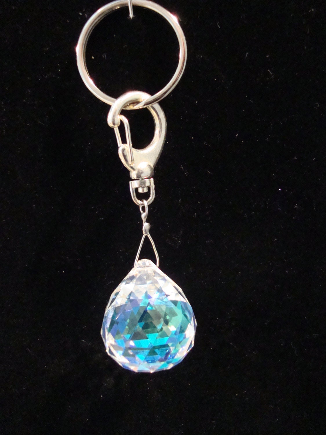 Crystal Key Chain by crystallady1947 on Etsy