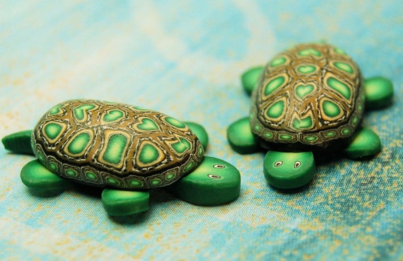 Turtle Kit Set of 3 Polymer Clay Canes 'Under the