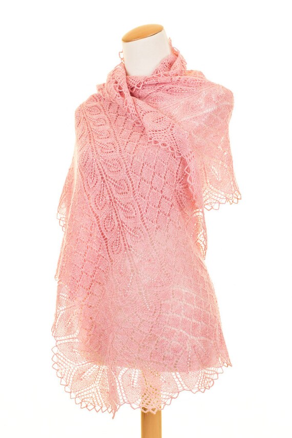 Intricate Beaded Lace Shawl Knitting Pattern