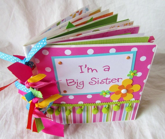 I'M A BIG SISTER premade PaPeR BaG Scrapbook Album