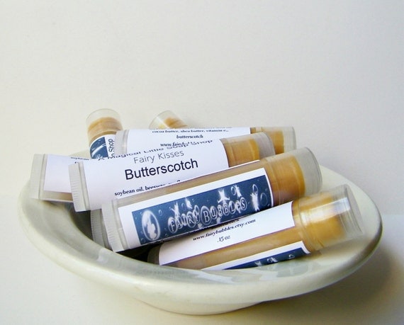 Butterscotch Lip Balm - New Fairy Kisses made with Real Butterscotch