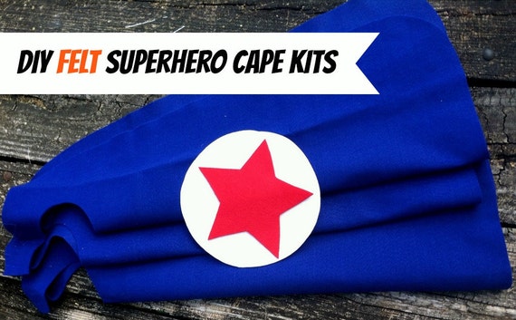 Superhero Capes party favors: diy FELT birthday party favors set of 10 Il_570xn