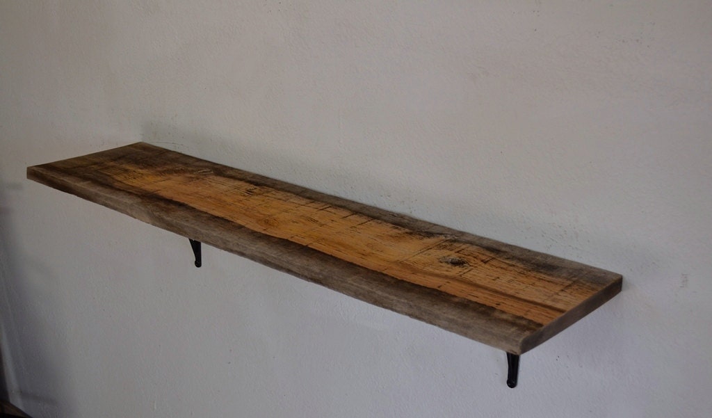 Stunning reclaimed wood shelf 40 long almost 10