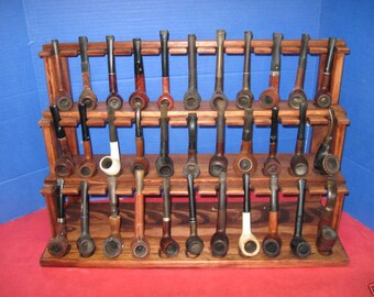 Antique Style Pipe Rack Cigar Humidor by uniquedisplaycases