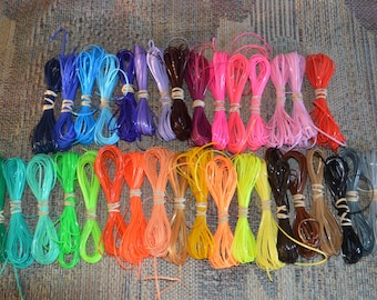 Rainbow lot 340 yards of ALL solid colors rexlace boondoggle plastic lacing gimp lanyard