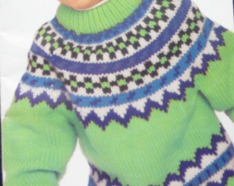 Patons Childrens Sweater Knitting Pattern Book