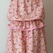 Shorts with Matching Top / 2 Piece Set / Flair Pants and Camisole - White Cat and Flower- Peach - Handmade