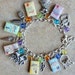ADULT SIZE Jane Austen Books Fringe Charm Bracelet