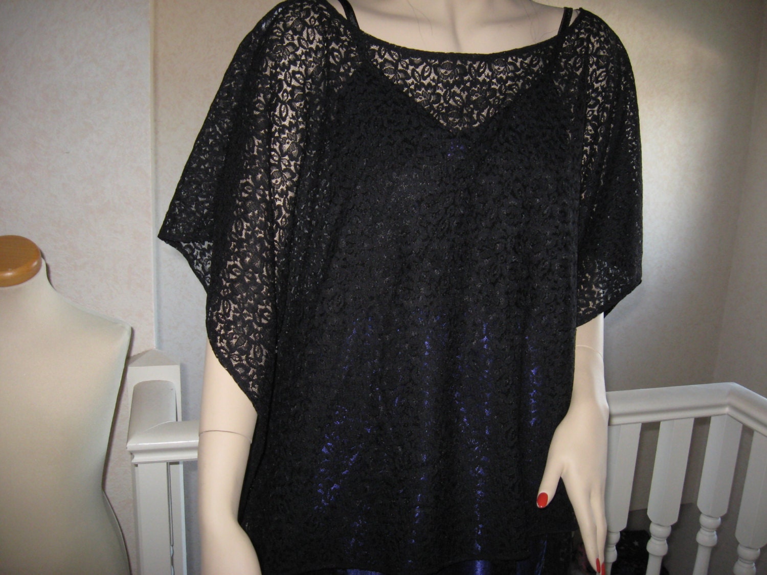 NEW Sequoia Gothic black Lace slouch by sequoiaclothing on Etsy