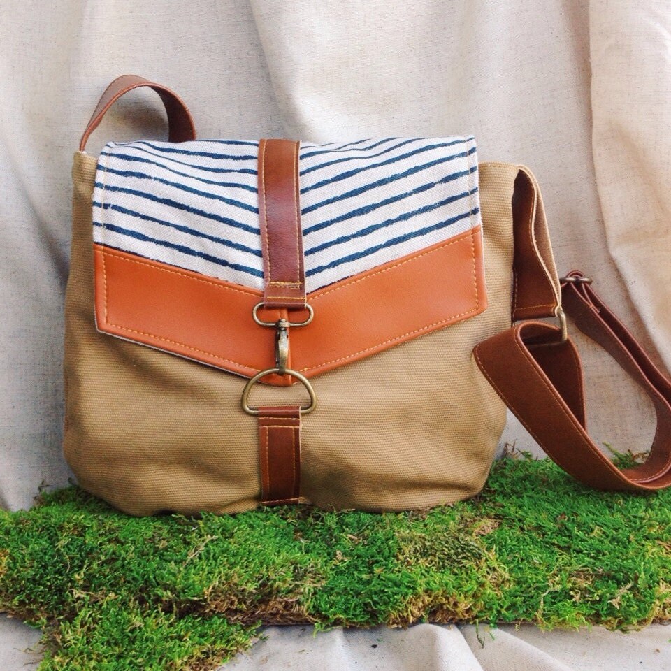 satchel canvas crossbody bag camel brown