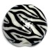 Zebra Stripes Lentil Focal Bead - Handmade Lampwork Bead 11830802