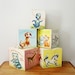 vintage 50s Toymaster Set of 5 Stacking Nesting Animal Sounds Blocks