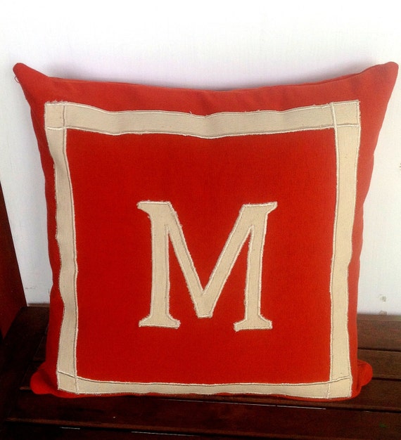 Rust/Burnt Orange Color Decorative Pillow Cover by Snazzyliving