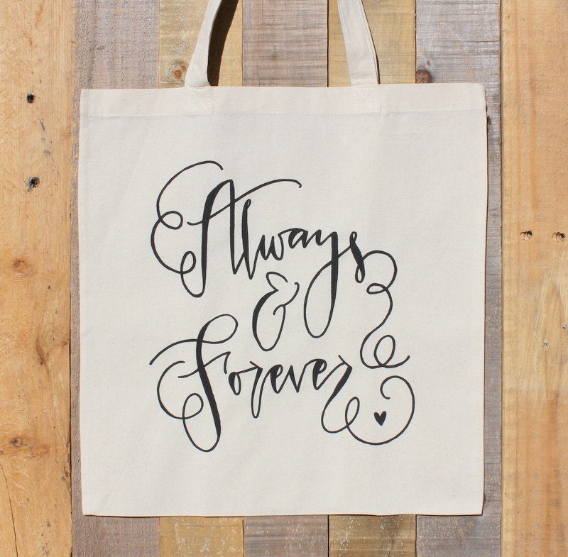 Wedding Day Tote Bag Always and Forever