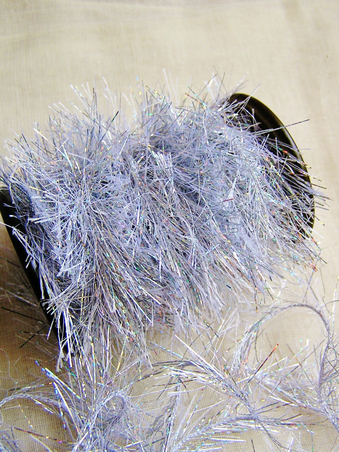 White Hologram Tinsel Twine novelty garland specialty