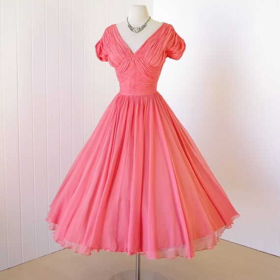 vintage 1950's dress ...stunning old hollywood FRANK STARR