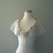 hopeless romantic. handknit capelet mori girl shabby cottage chic wedding knit cape wrap shawl bustle ecru natural off white fall fashion