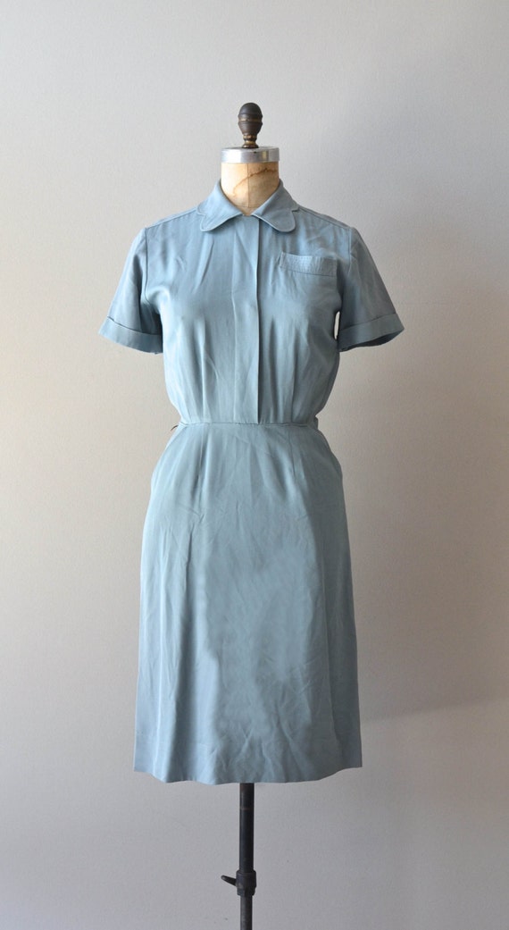 vintage 1940s dress / 40s dress / Bon Mots dress