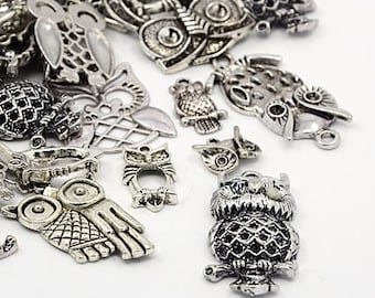 Ultimate Owl Charm Mix V - 35 pieces - #O120